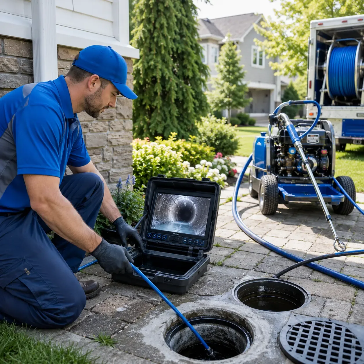 Outdoor drain cleaning professionals serving Freedom, ME